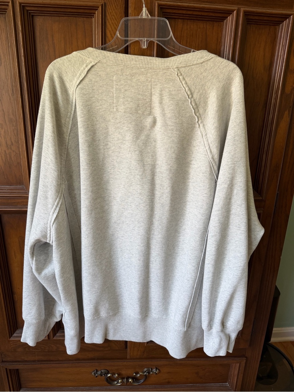 American Eagle This Feels Seriously Lived-In Sweatshirt Gray Medium - Picture 2 of 3
